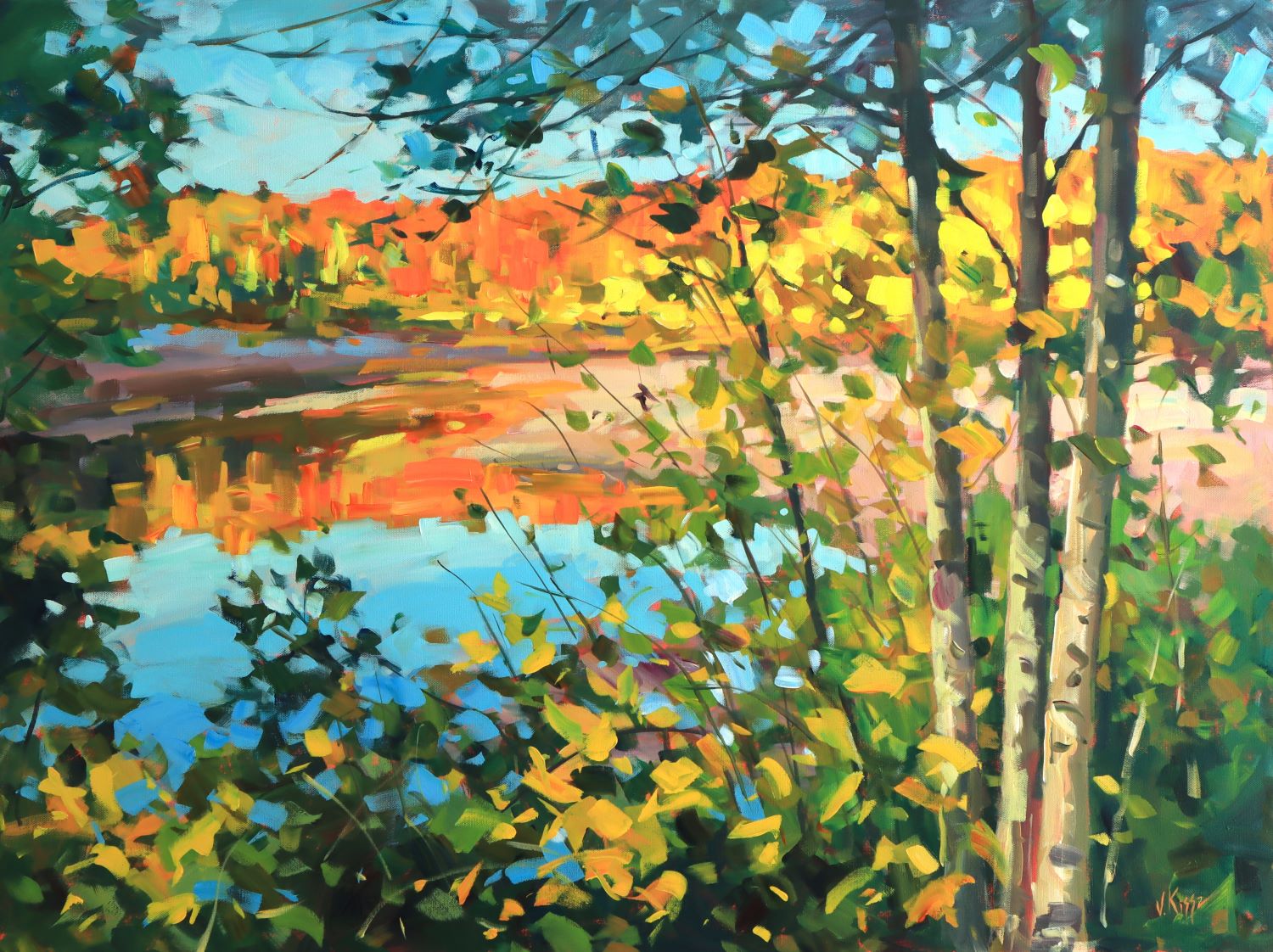 "Golden Mirage" Acrylic on canvas 30"x40"