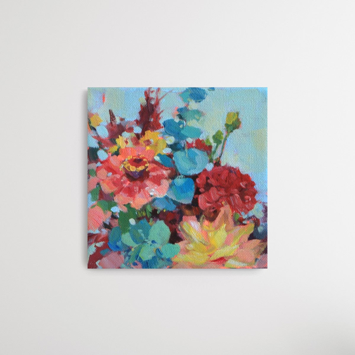 "Freshly Picked III" Acrylic on canvas 6"x6"
