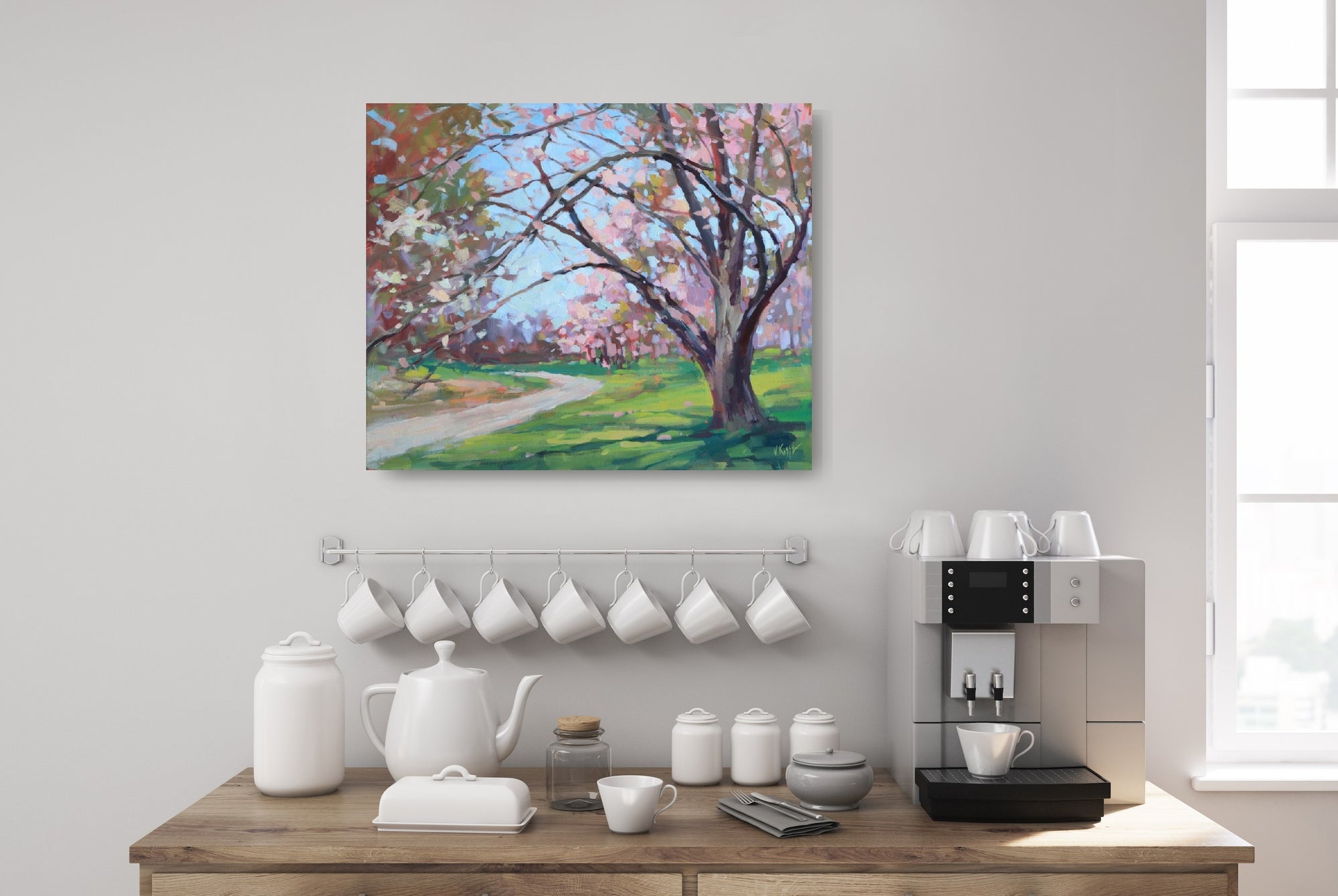 "Magnolia Pathway" Acrylic on canvas 20"x24"