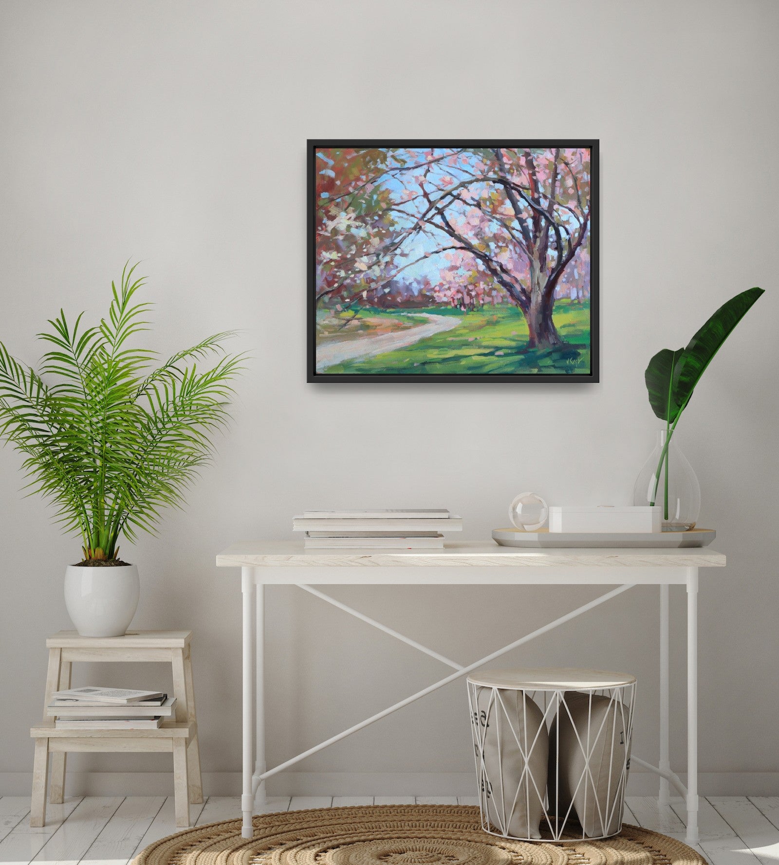 "Magnolia Pathway" Acrylic on canvas 20"x24"