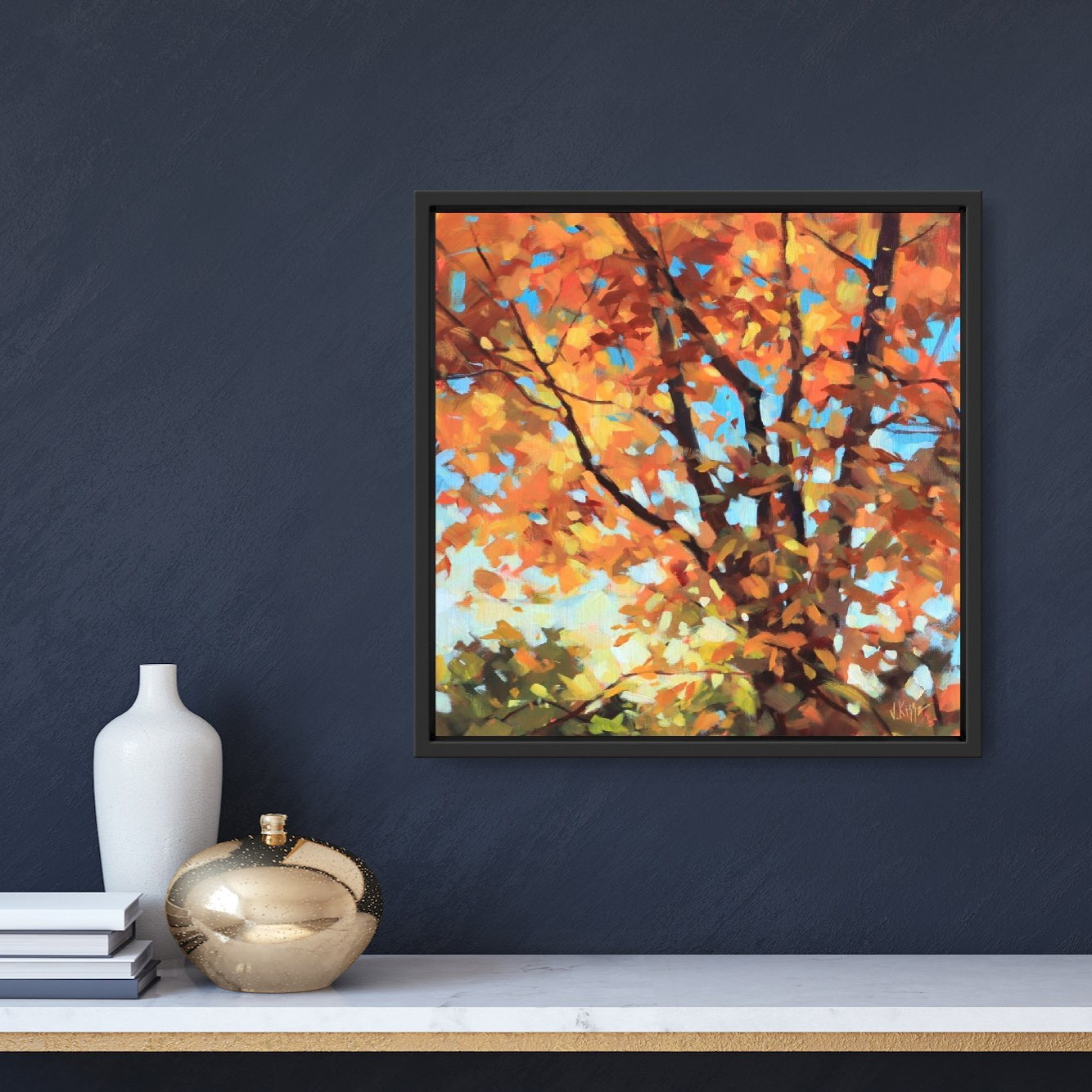 "Copper Canopy" Acrylic on canvas 18"x18"