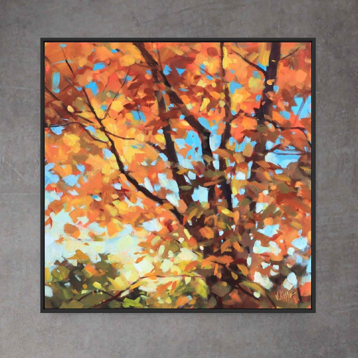 "Copper Canopy" Acrylic on canvas 18"x18"