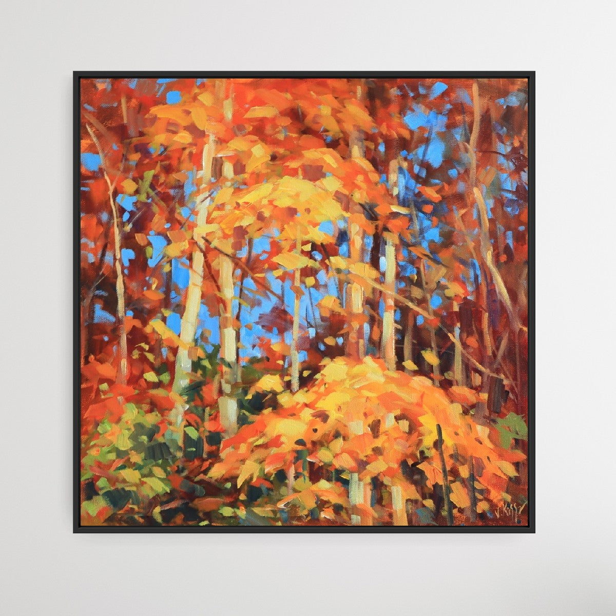 "Falling Into Light" Acrylic on canvas 20"x20"