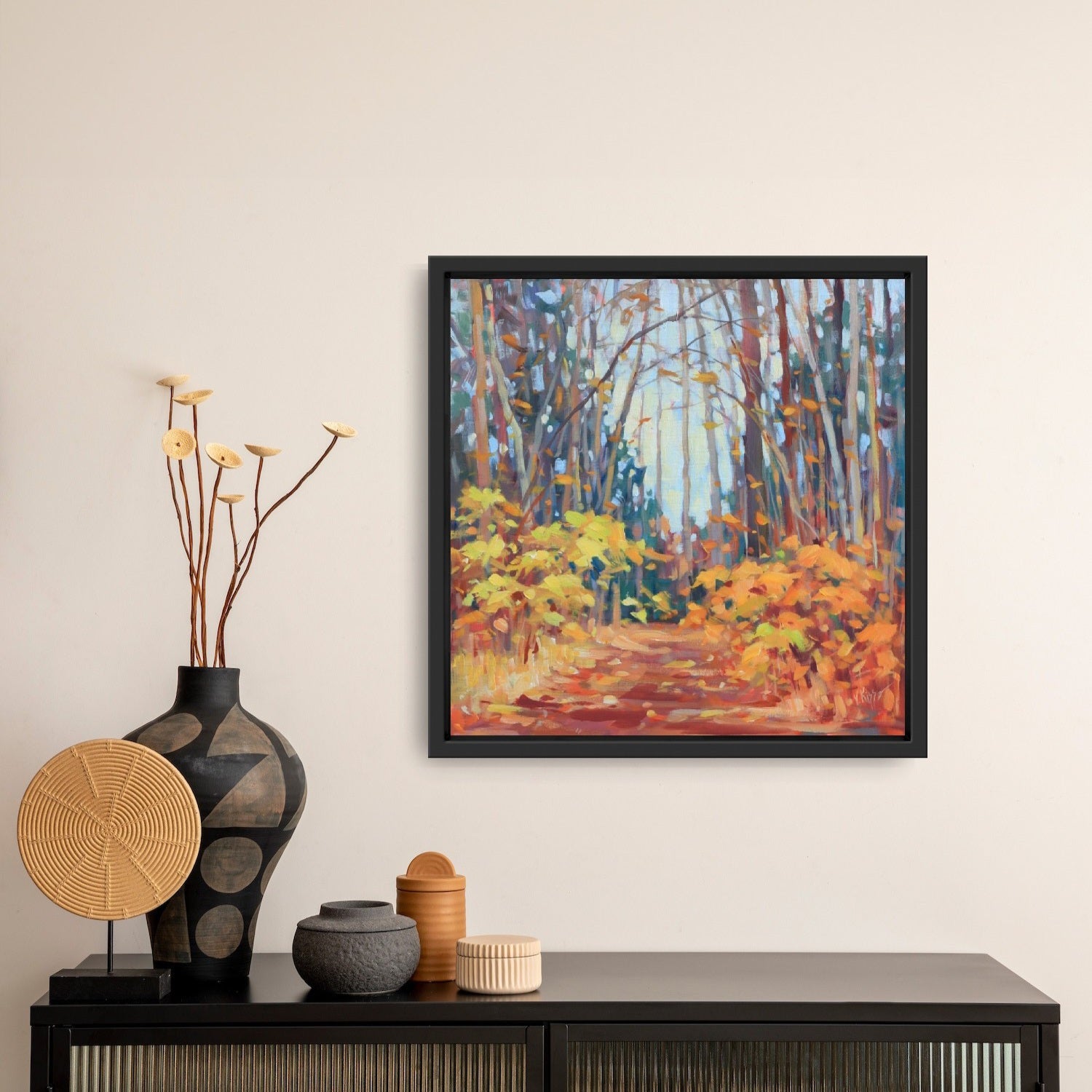 "Rustling Path" Acrylic on Canvas 18"x18"