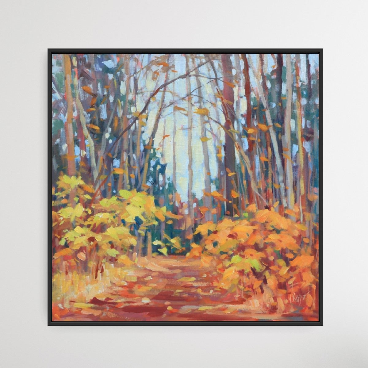 "Rustling Path" Acrylic on Canvas 18"x18"