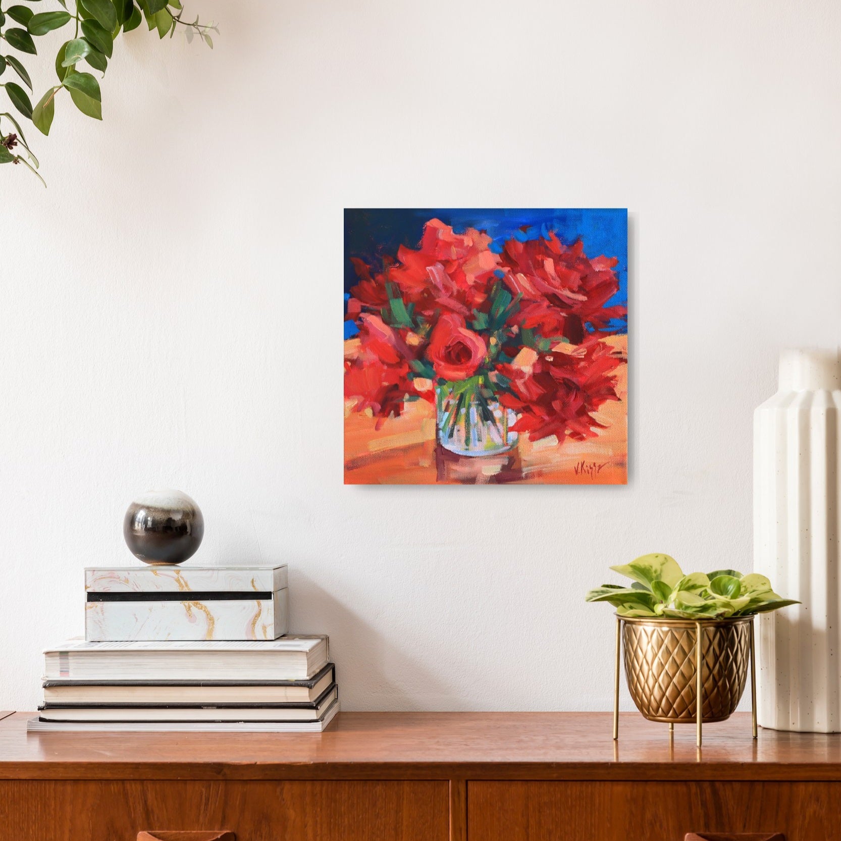 "Petals of a Dream" Acrylic on canvas 10"x10"