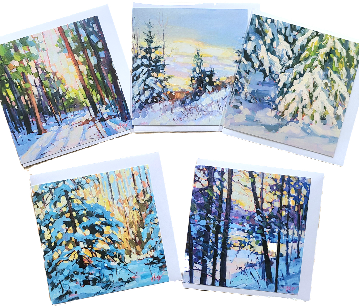 Fine Art Greeting Cards Winter Holidays