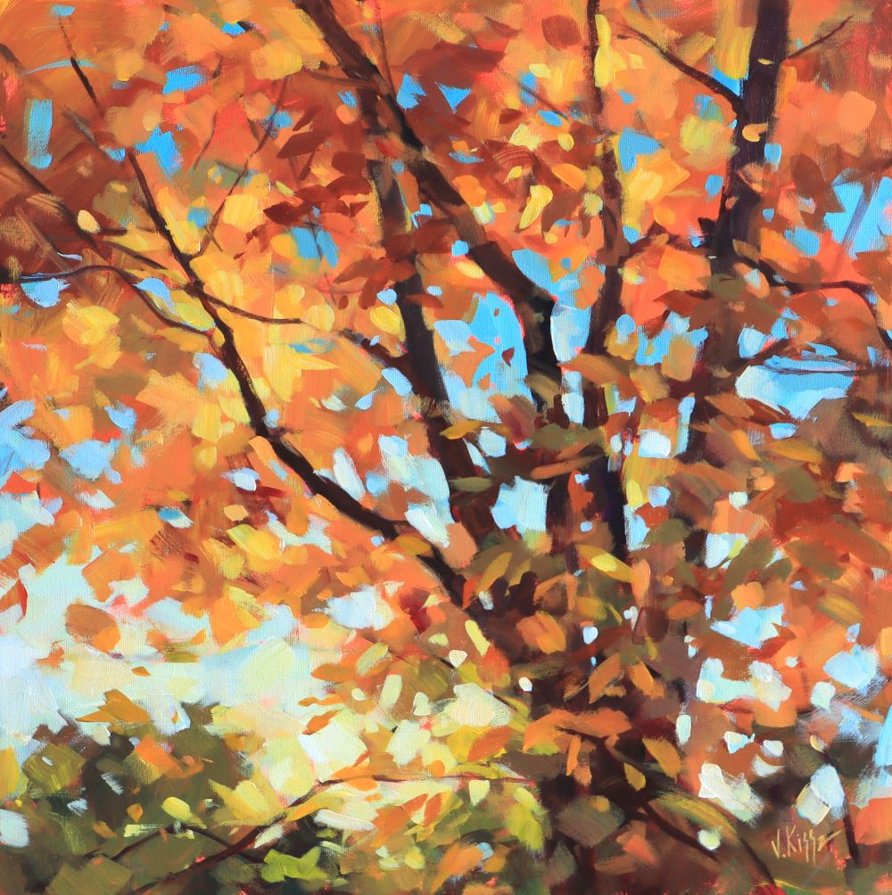 "Copper Canopy" Acrylic on canvas 18"x18"