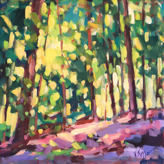 "Enchanted Forest" Acrylic on canvas 12"x12"