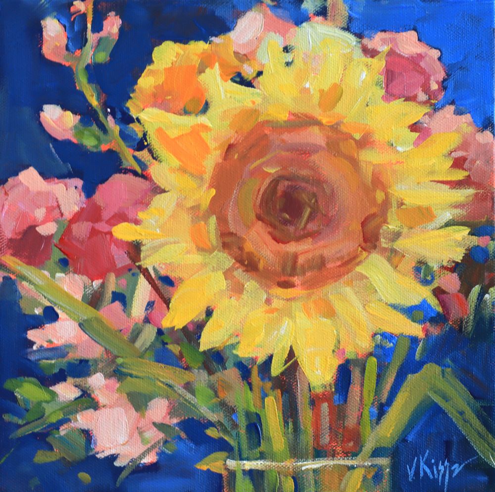 "Harvest of Light" Acrylic on canvas 10"x10"