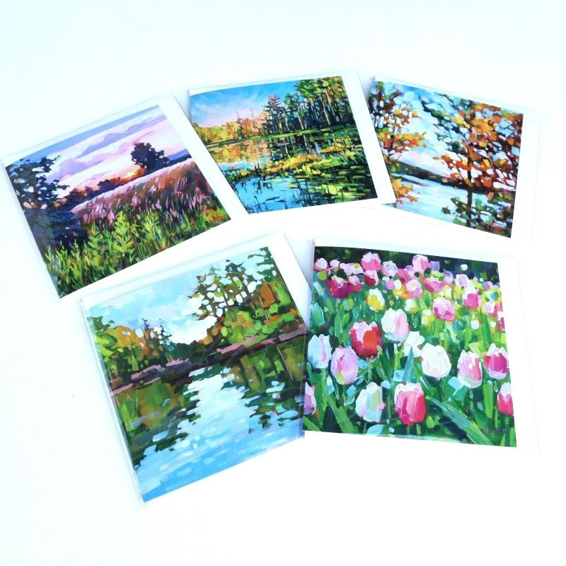 Fine Art Greeting Cards set of five