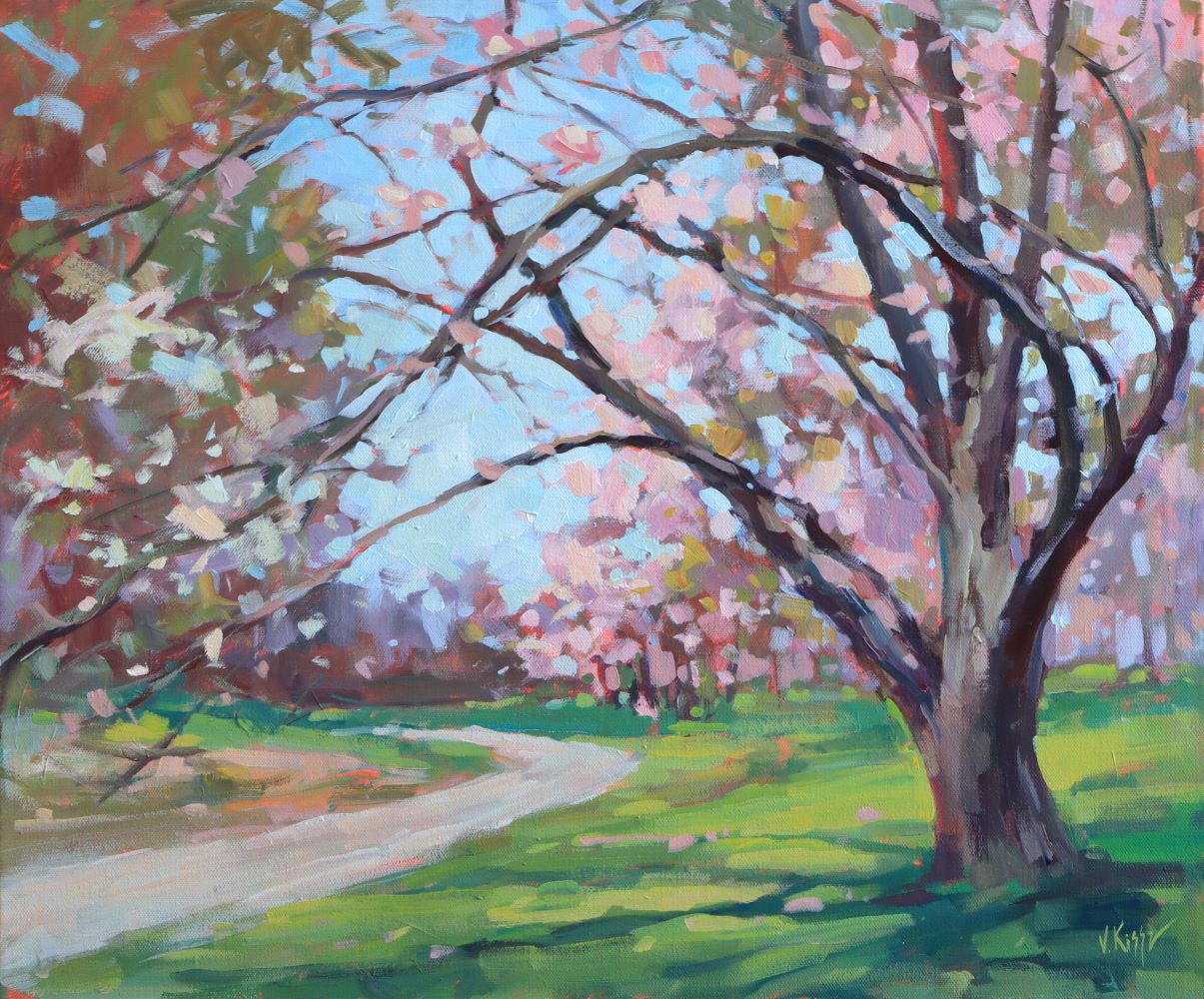 "Magnolia Pathway" Acrylic on canvas 20"x24"