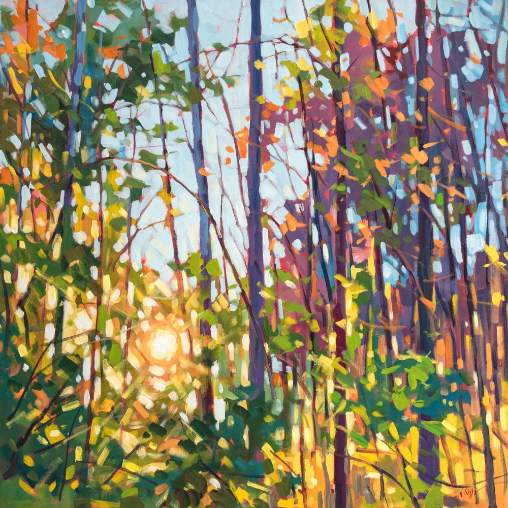 "October Sun" Acrylic on canvas 36"x36"