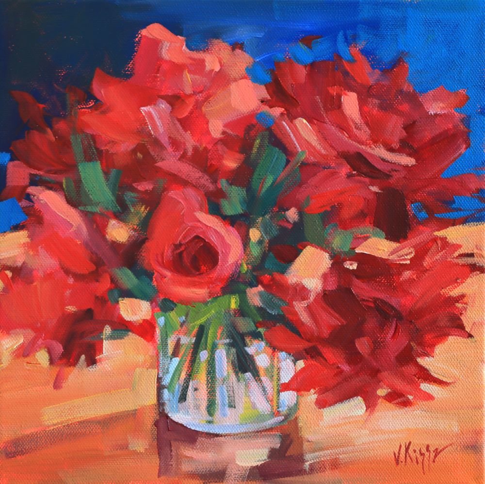 "Petals of a Dream" Acrylic on canvas 10"x10"