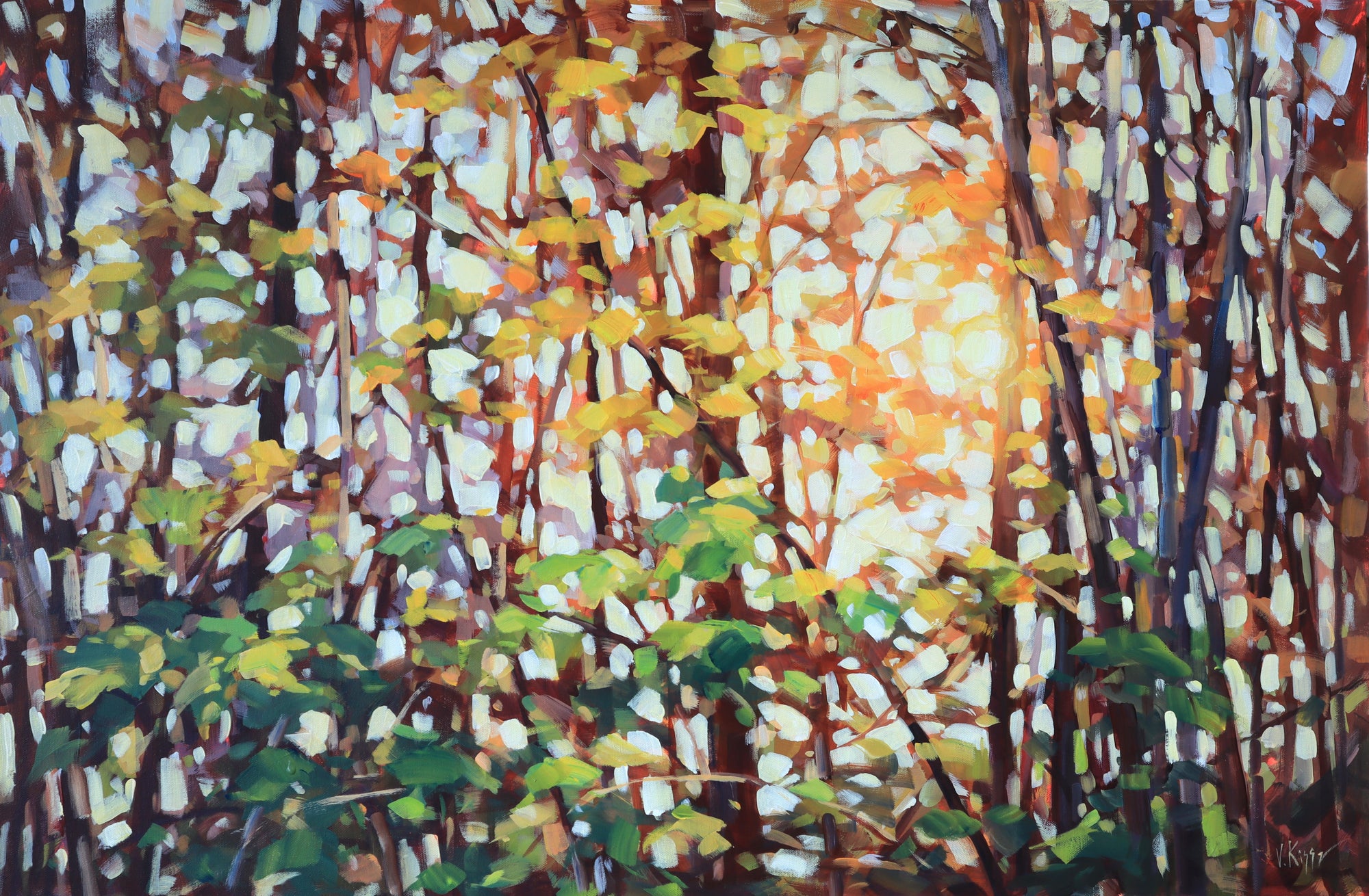 "The Light Between" Acrylic on canvas 36"x24"