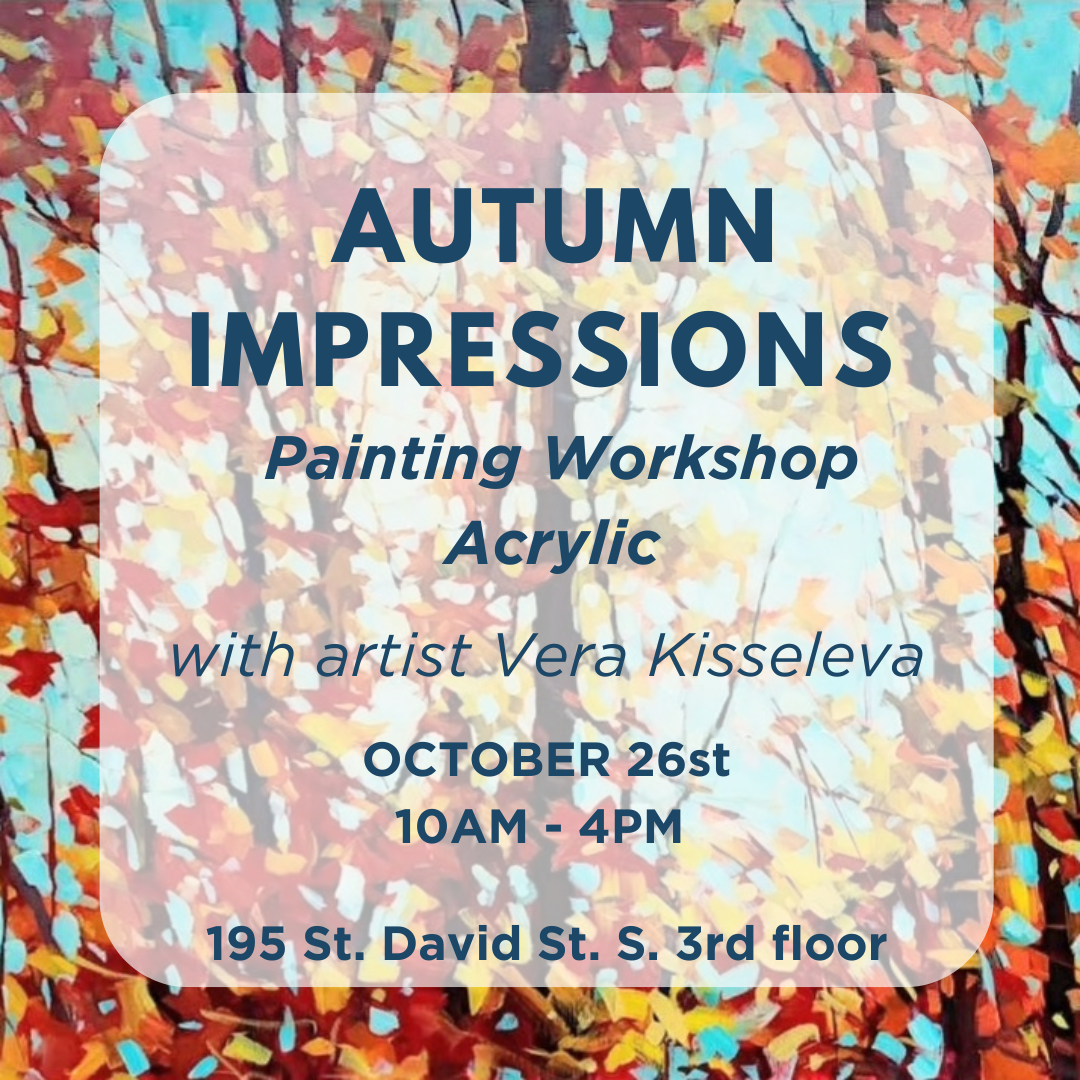 Full Day Acrylic Painting Workshop AUTUMN IMPRESSIONS October 26th (Adults)