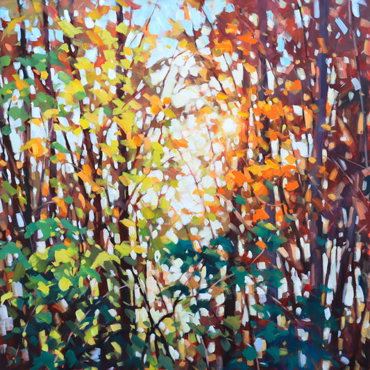 "Golden Canopy" Acrylic on canvas 36"x36"