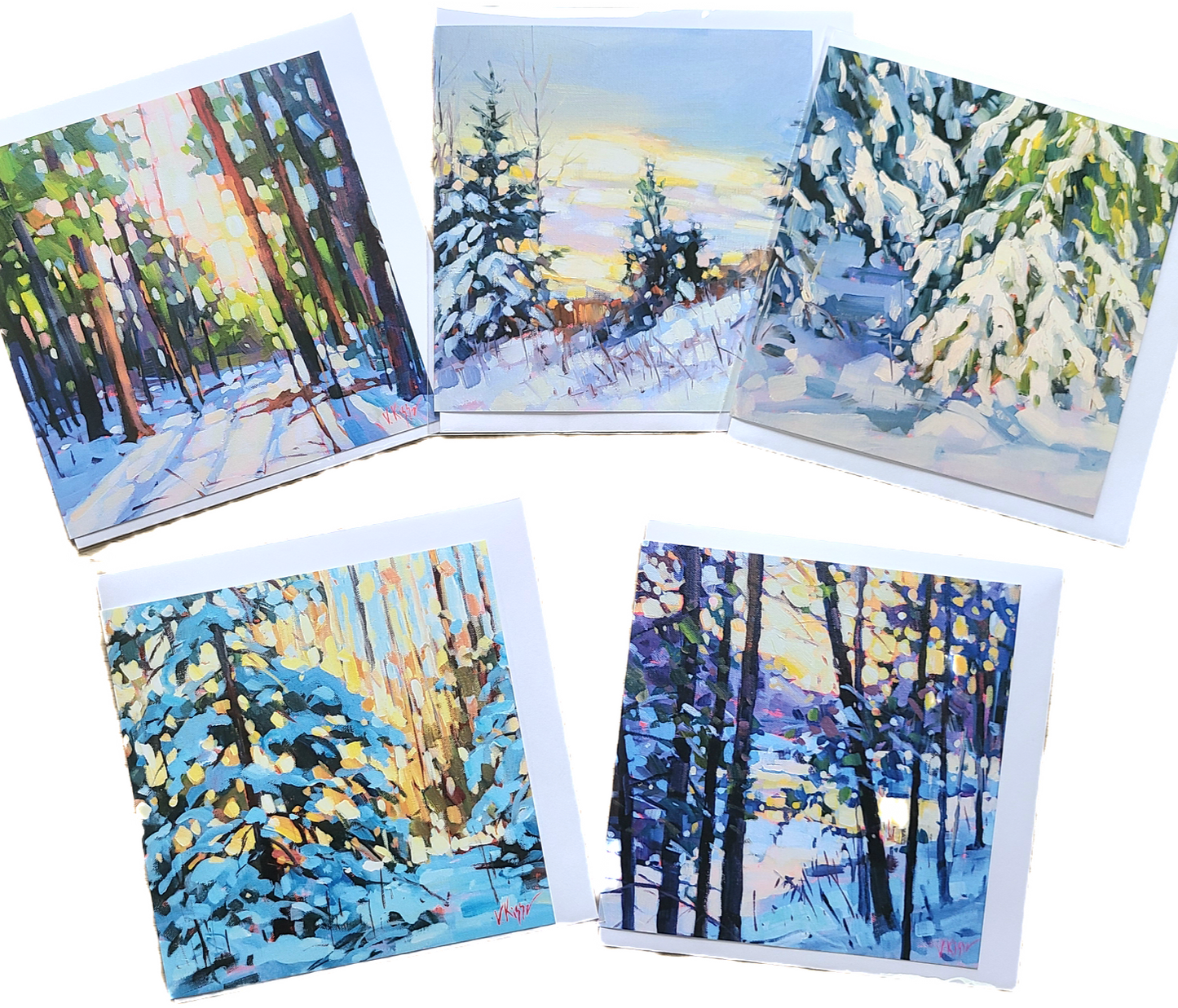 Fine Art Greeting Cards Winter Holidays