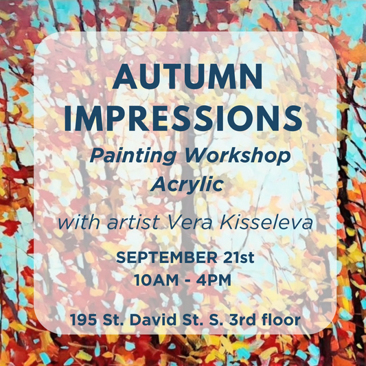 Full Day Acrylic Painting Workshop AUTUMN IMPRESSIONS September 21st. (Adults)