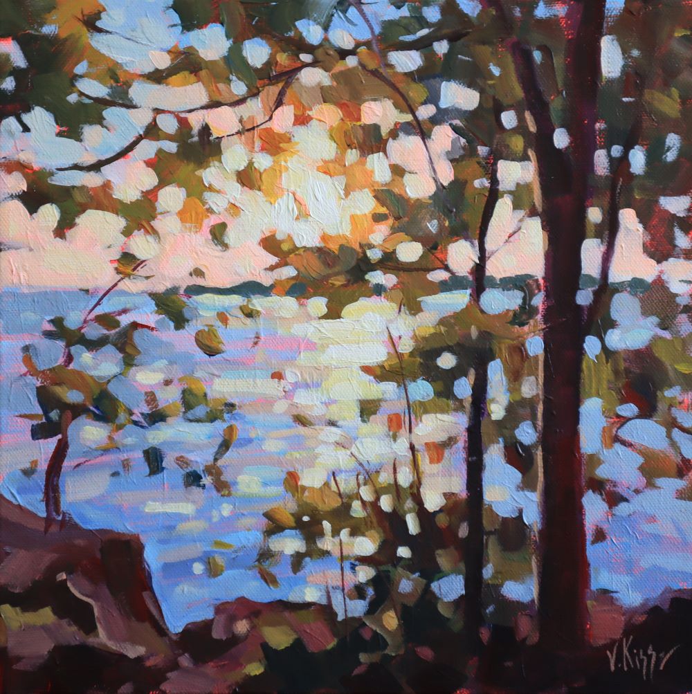 "Georgian Bay Sundown" acrylic on canvas 12"x1`2"