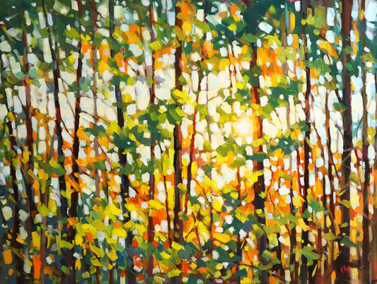 "Golden Tranquility" Acrylic on canvas 30"x40"