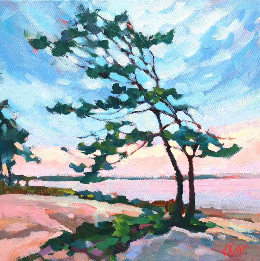 Original Canadian Landscape Acrylic painting by Vera Kisseleva 