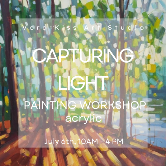 CAPTURING LIGHT JULY 6th Full day acrylic painting workshop (Adults)
