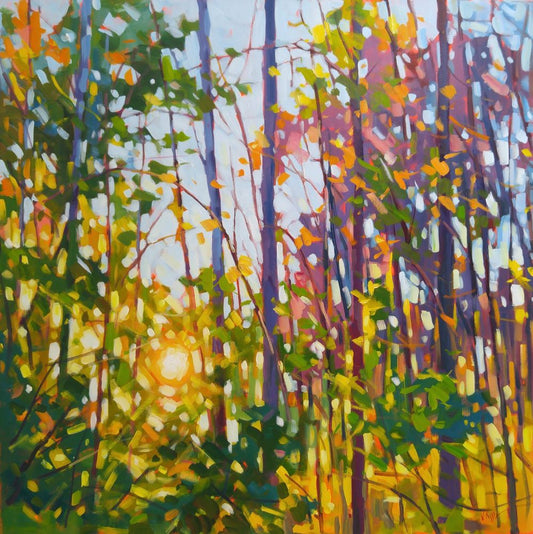 "October Sun" Acrylic on canvas 36"x36"