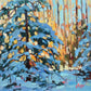 Art Gift Bundle #6 "Snow-Kissed Pines" 12"x12"