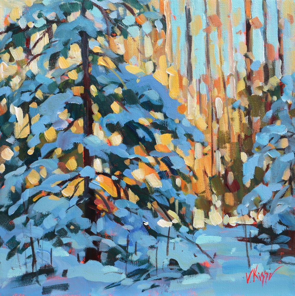 Art Gift Bundle #6 "Snow-Kissed Pines" 12"x12"