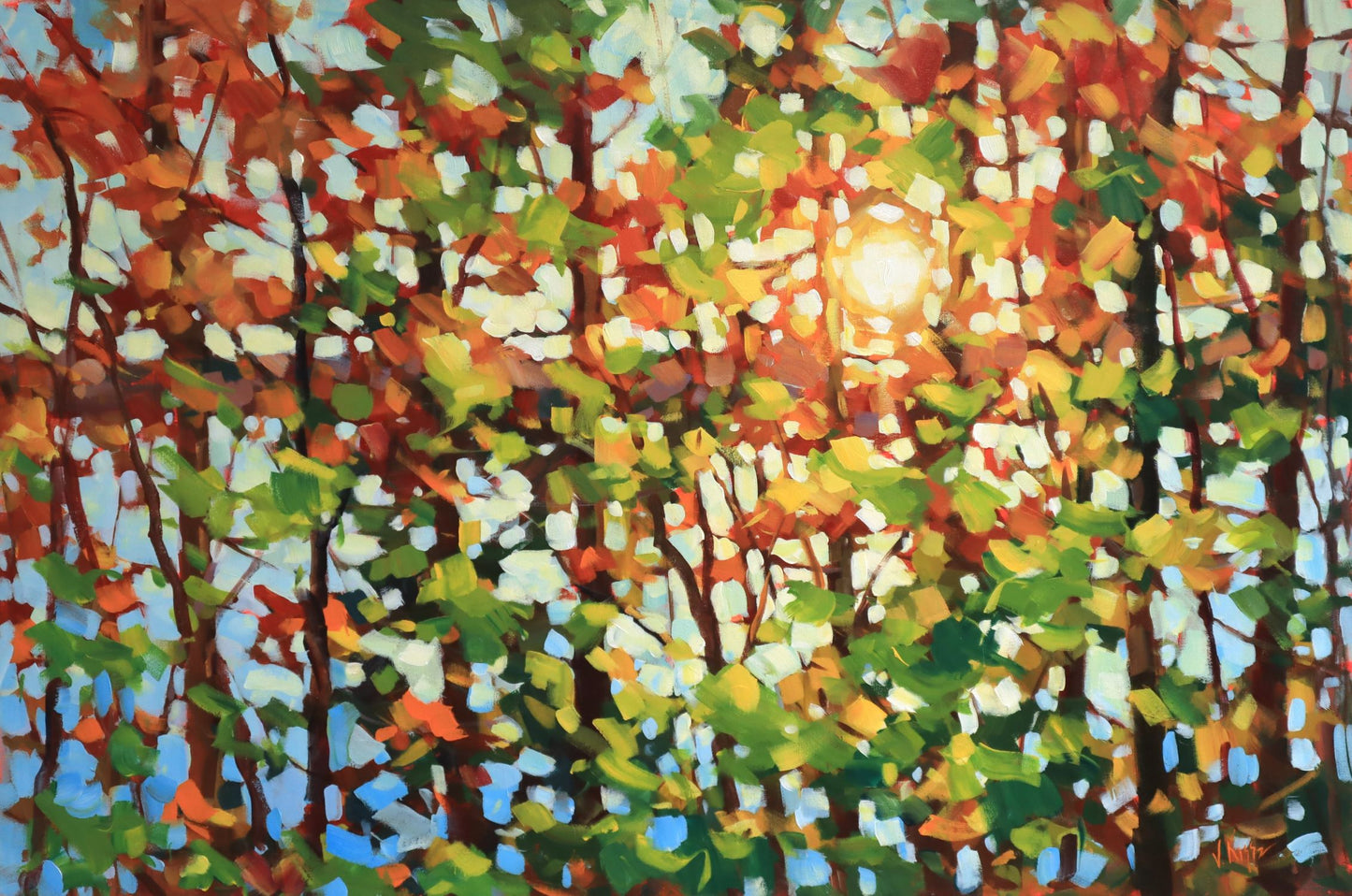 "Sunset Sanctuary" Acrylic on canvas 24"x36"