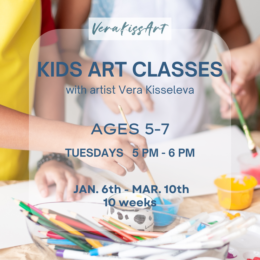 Kids art classes at Vera Kiss Art Studio in Downtown Fergus