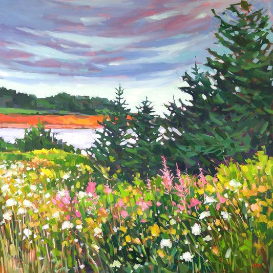 Original Acrylic Painting Large scale Canadian Landscape by  local artist Vera Kisseleva