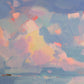 "Field and Sky" acrylic on canvas 12"x12"