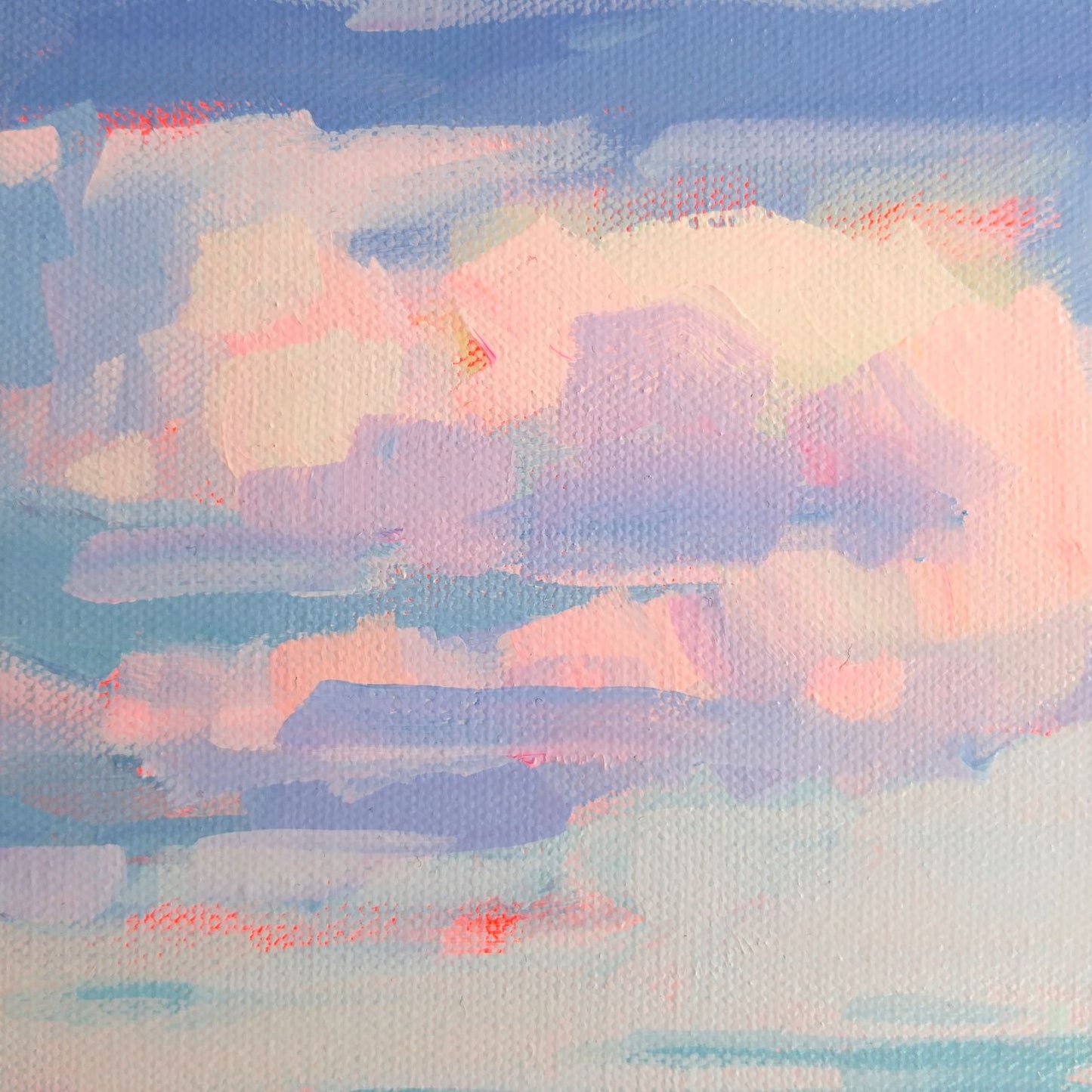 "Field and Sky" acrylic on canvas 12"x12"