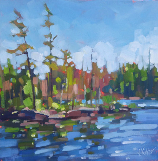 "Eramosa River" oil on canvas 12"x12"